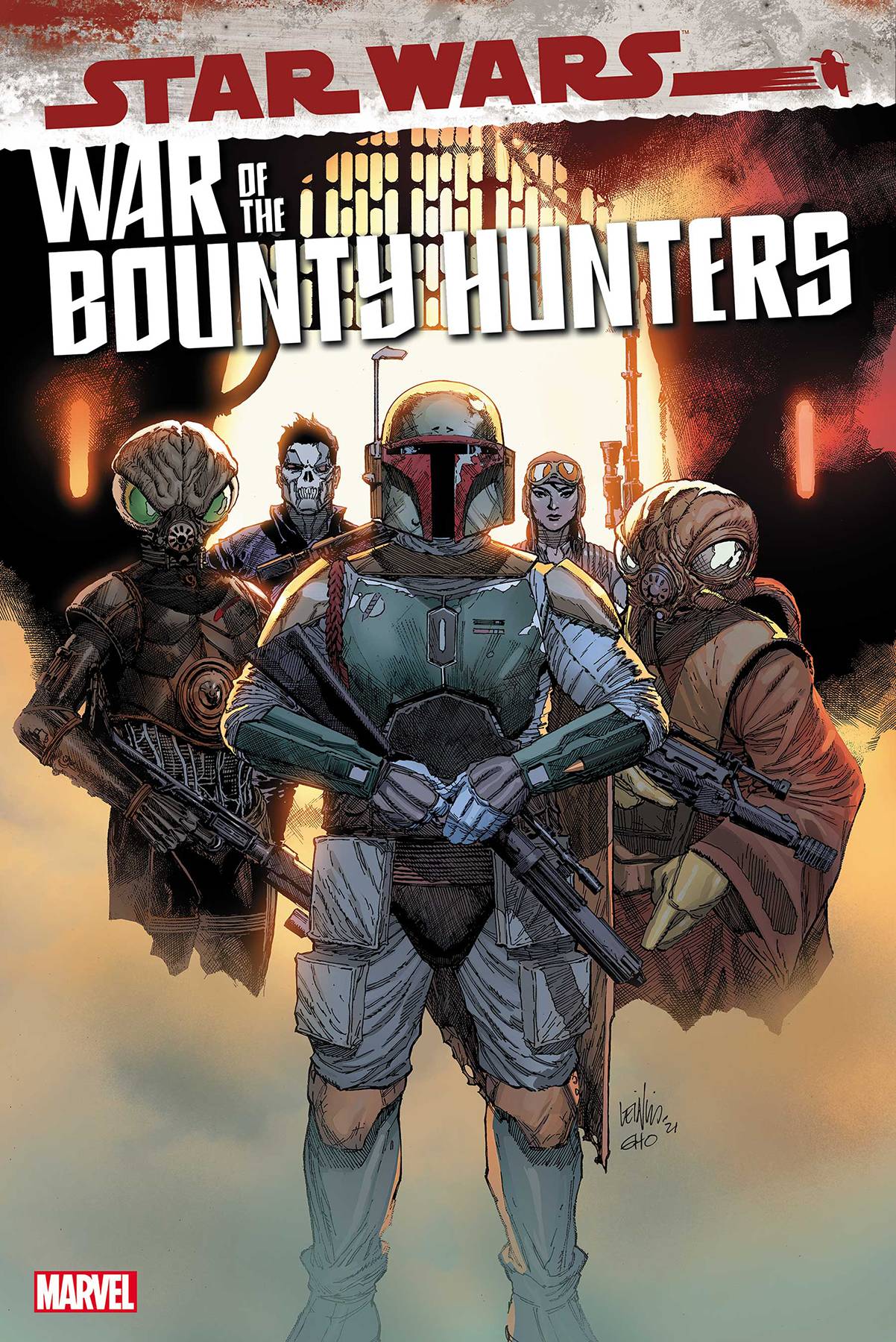 STAR WARS WAR BOUNTY HUNTERS #1 1:25 YU VARIANT - Slab City Comics 