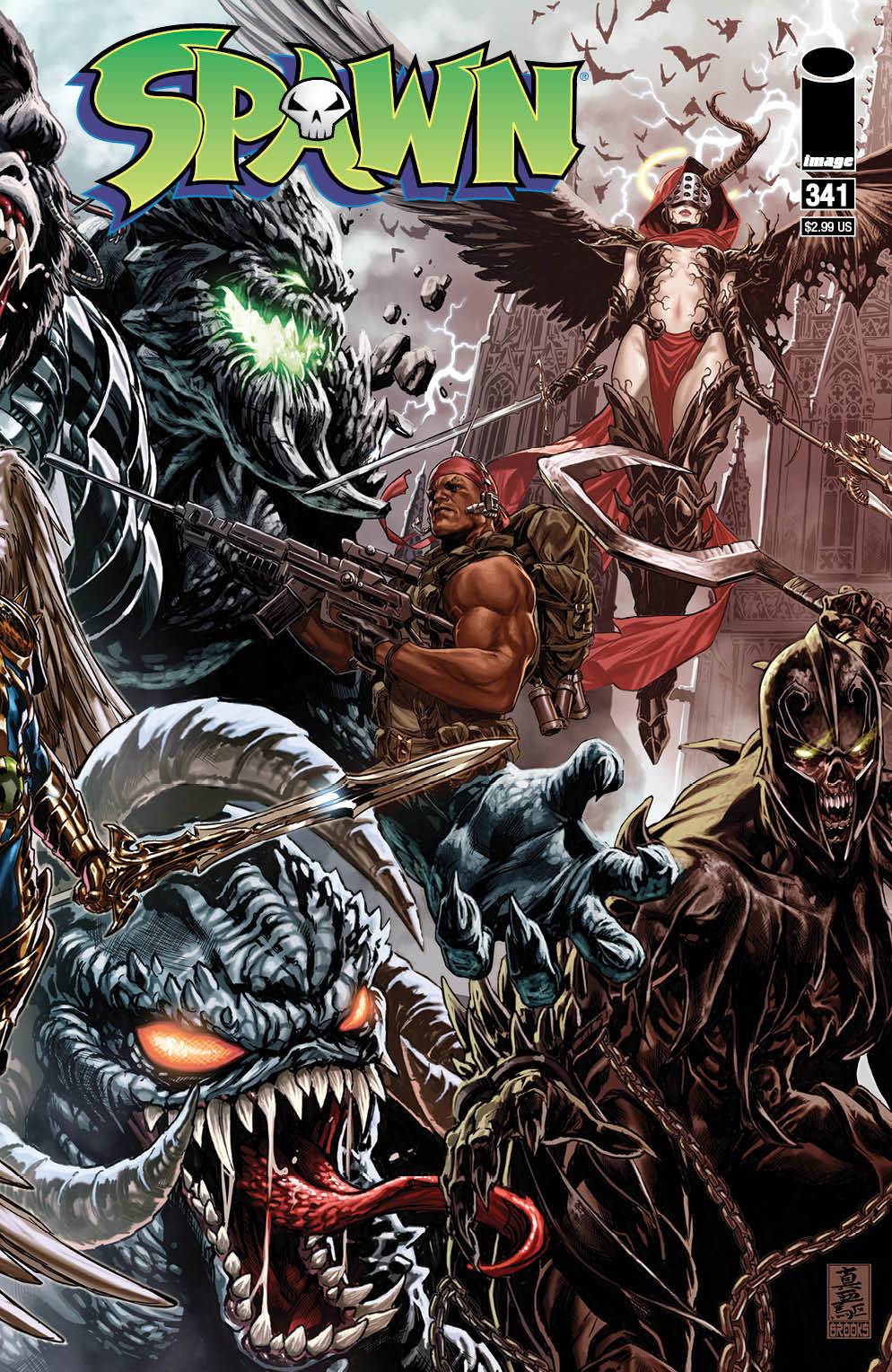 Mark Brooks Spawn Connecting 4 Set - Slab City Comics 