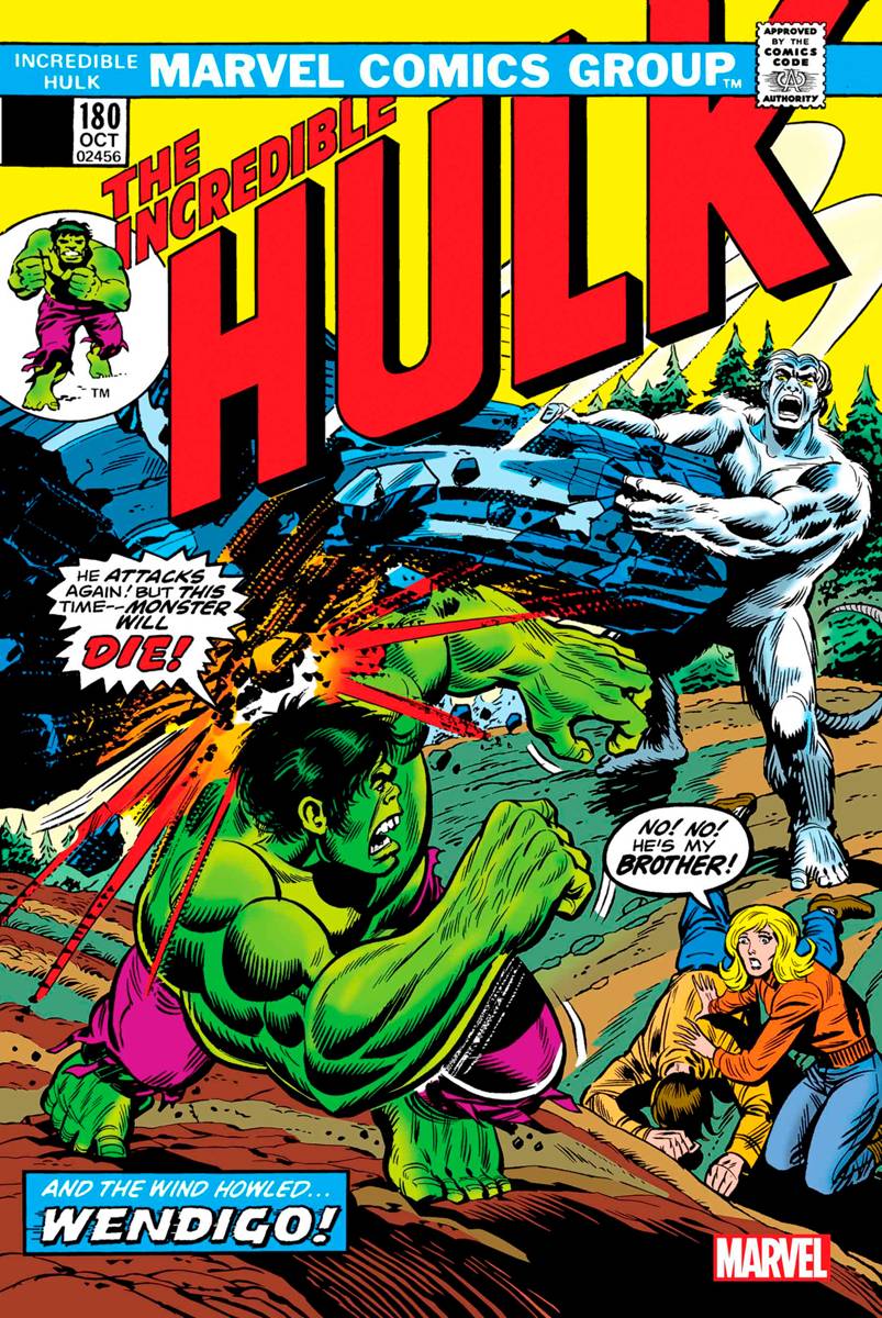 INCREDIBLE HULK #180 FACSIMILE EDITION NEW PTG - Slab City Comics 