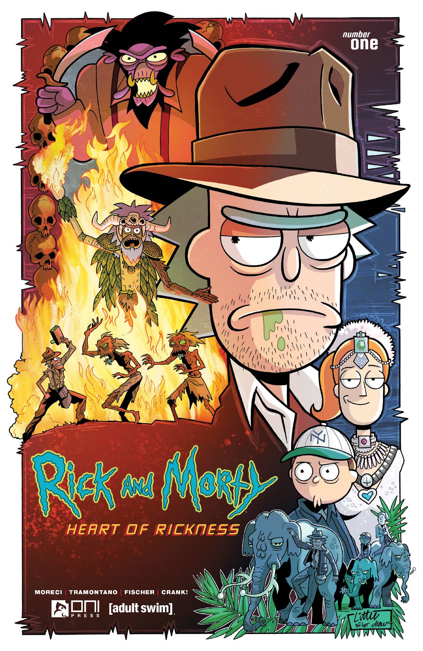 RICK AND MORTY HEART OF RICKNESS #1 CVR A LITTLE - Slab City Comics 