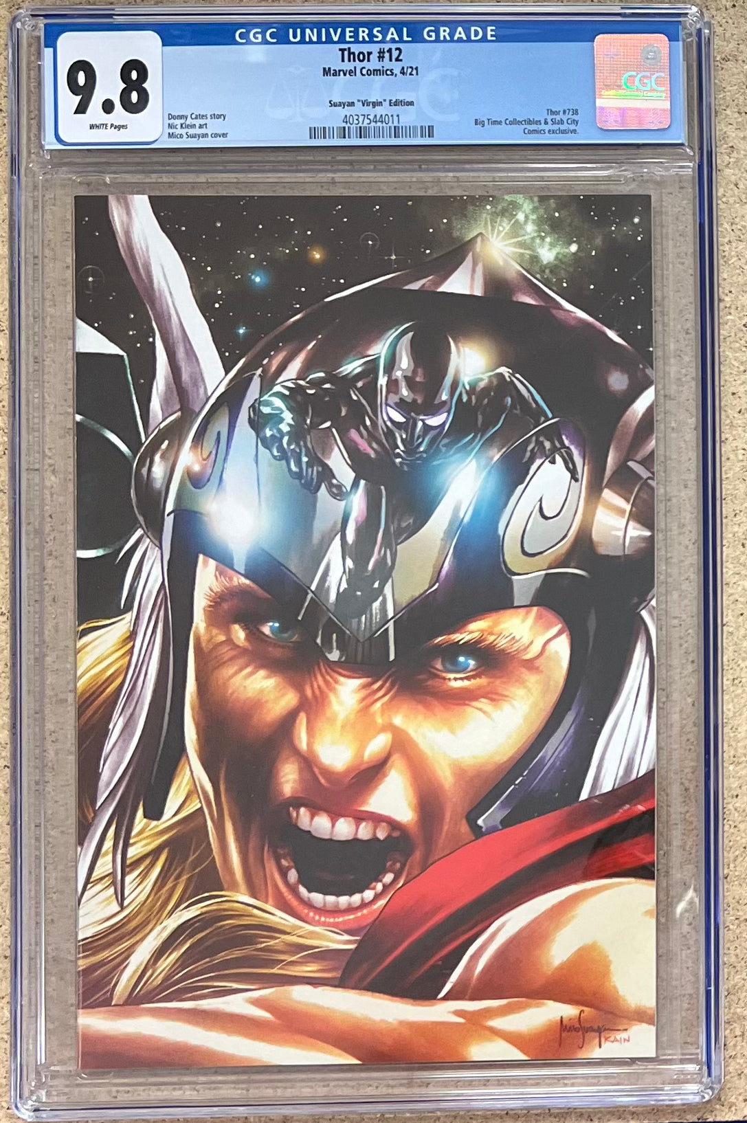 THOR #12 MICO SUAYAN VARIANT VIRGIN CGC 9.8 - Slab City Comics 