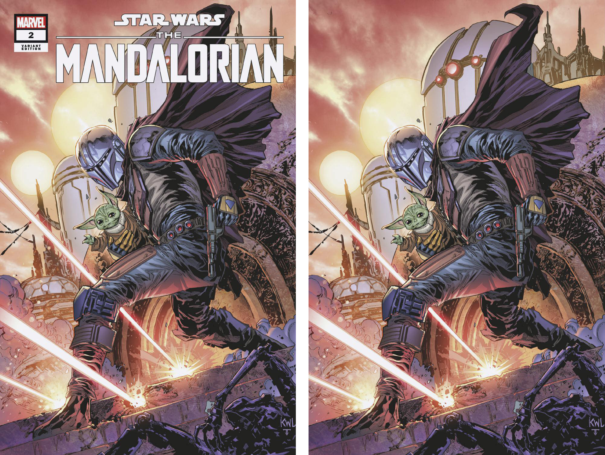 STAR WARS MANDALORIAN #2 LASHLEY VARIANTS - Slab City Comics 