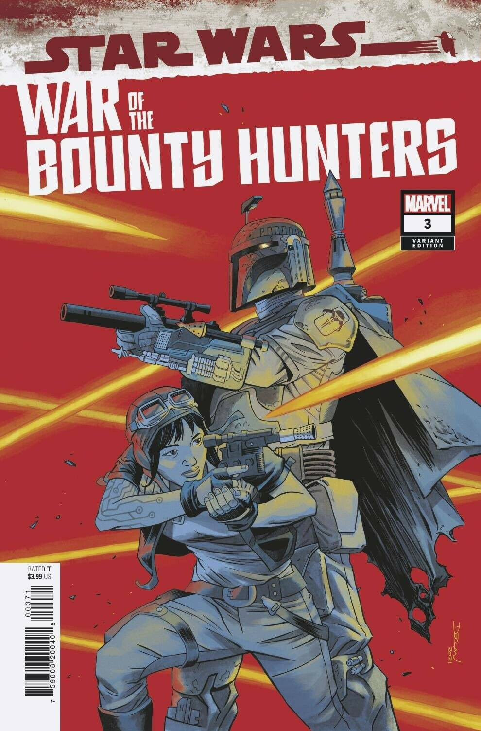 STAR WARS WAR OF THE BOUNTY HUNTERS #3 1:50 DECLAN SHALVEY VARIANT - Slab City Comics 